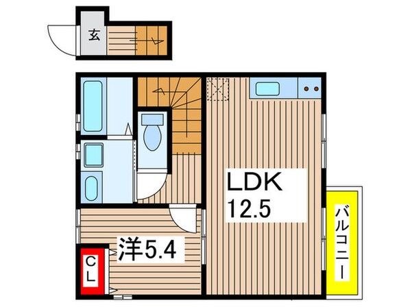 プリジェール馬塚の物件間取画像